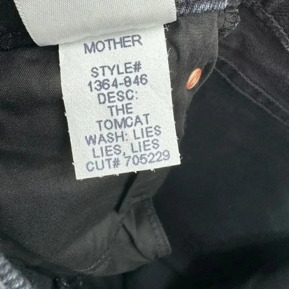 MOTHER The tomcat in lies lies lies jeans size 32 B1502 - Picture 6 of 6